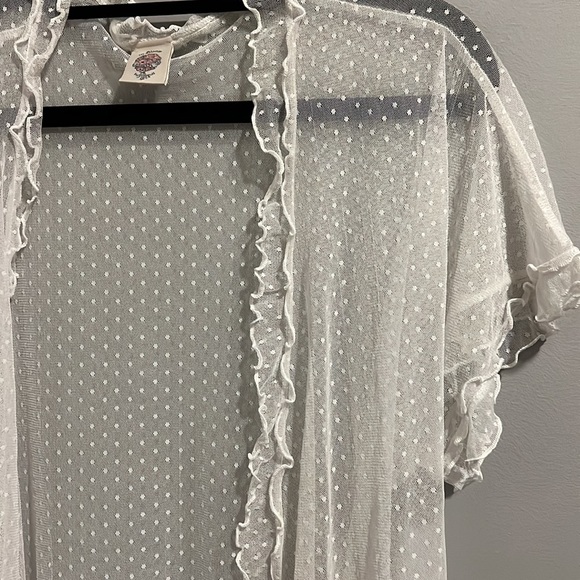 “IN BLOOM” SHEER ROBE (M) - Picture 4 of 9